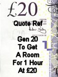 Get a room for an hour for £20